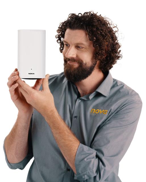 Greg holding router
