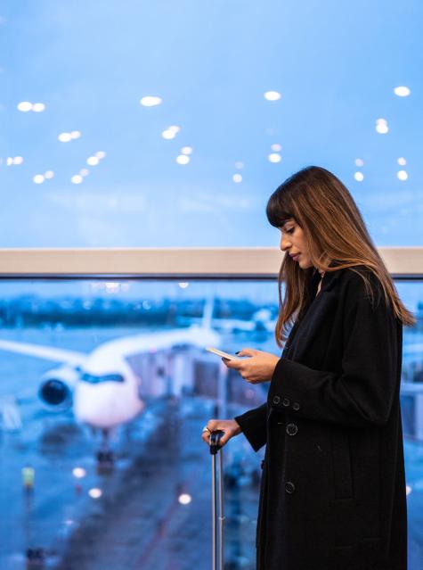 Businesswoman at airport