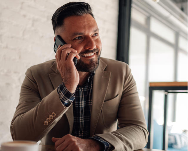 businessman on phone